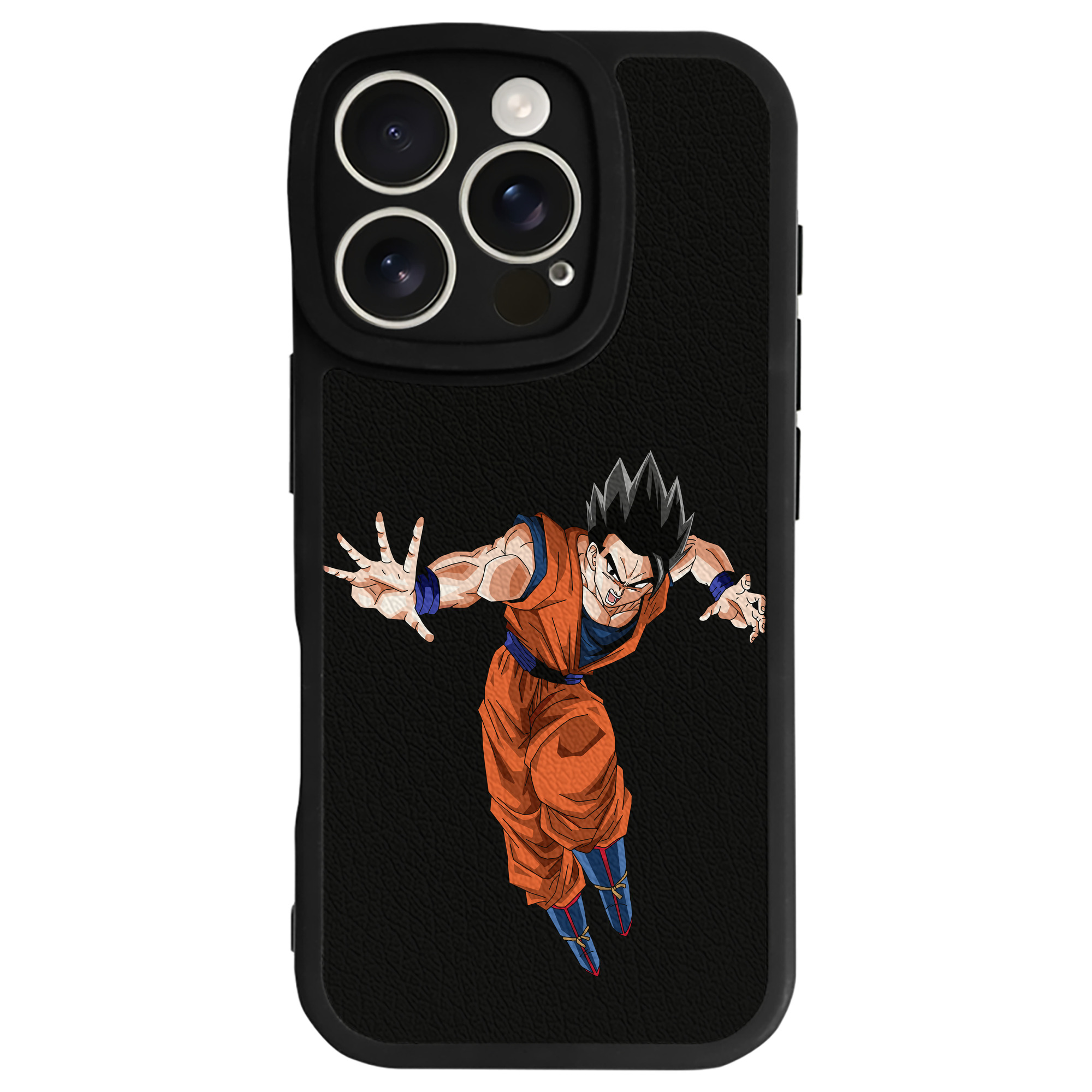 （画像用） ドラゴンボール 孫 悟飯（そんごはん）DRAGON BALL Son Gohan 【iPhone 16シリーズ対応】シリコンスマホケース（レザー調） 材質：シリコン